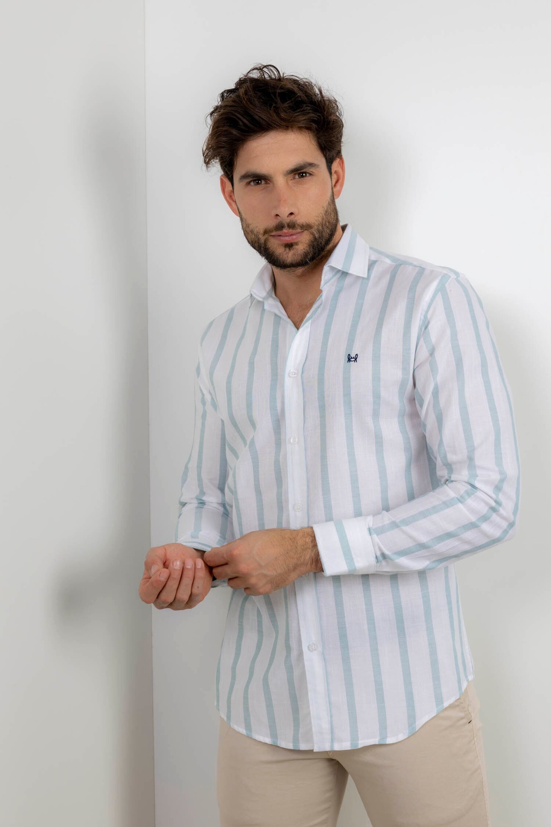 CAMISA RAYAS VERDE | SANLÚCAR - 3