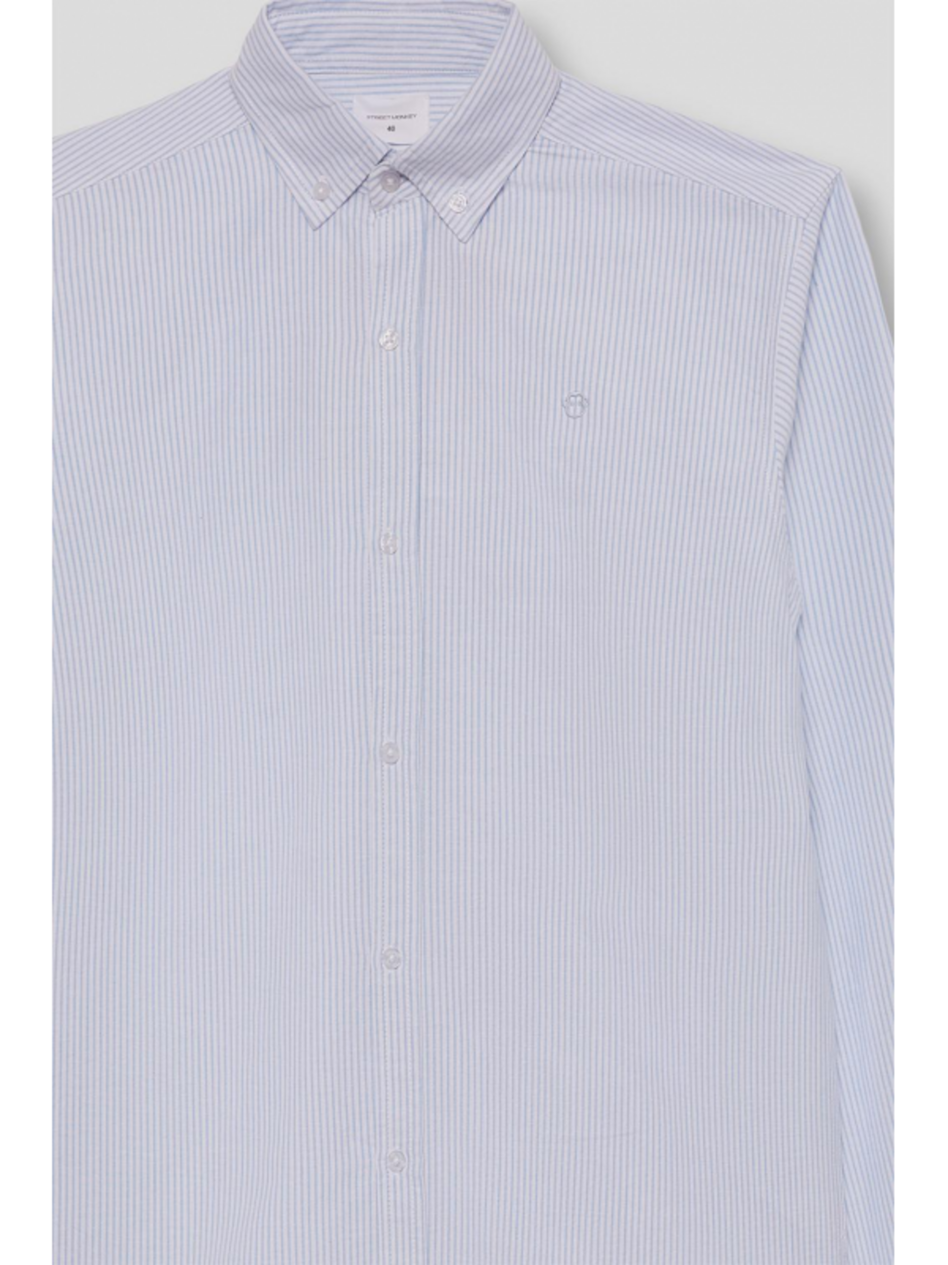 CAMISA OXFORD RAYAS AZUL - 4