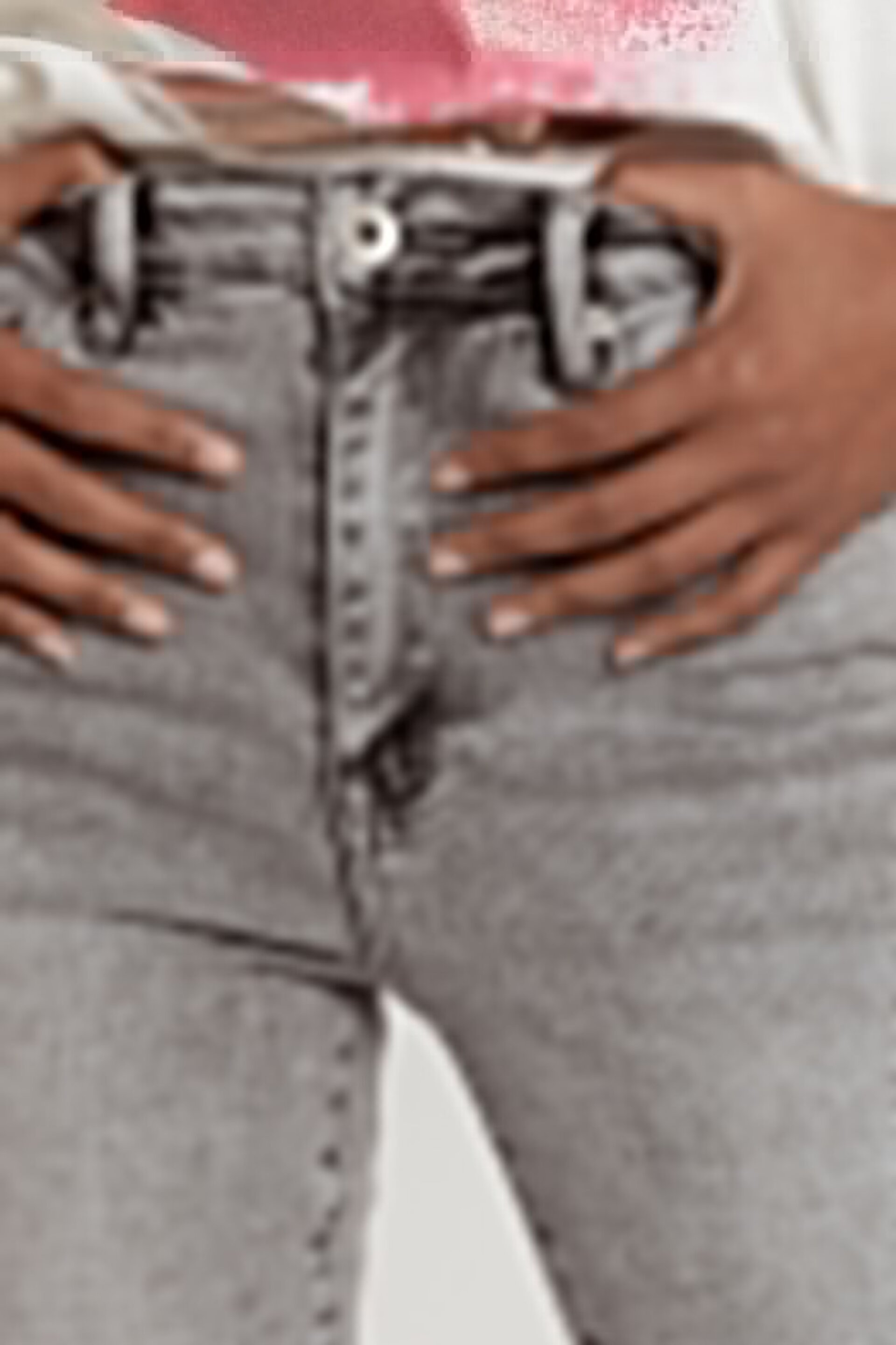 JEANS SKINNY- GRIS - 4