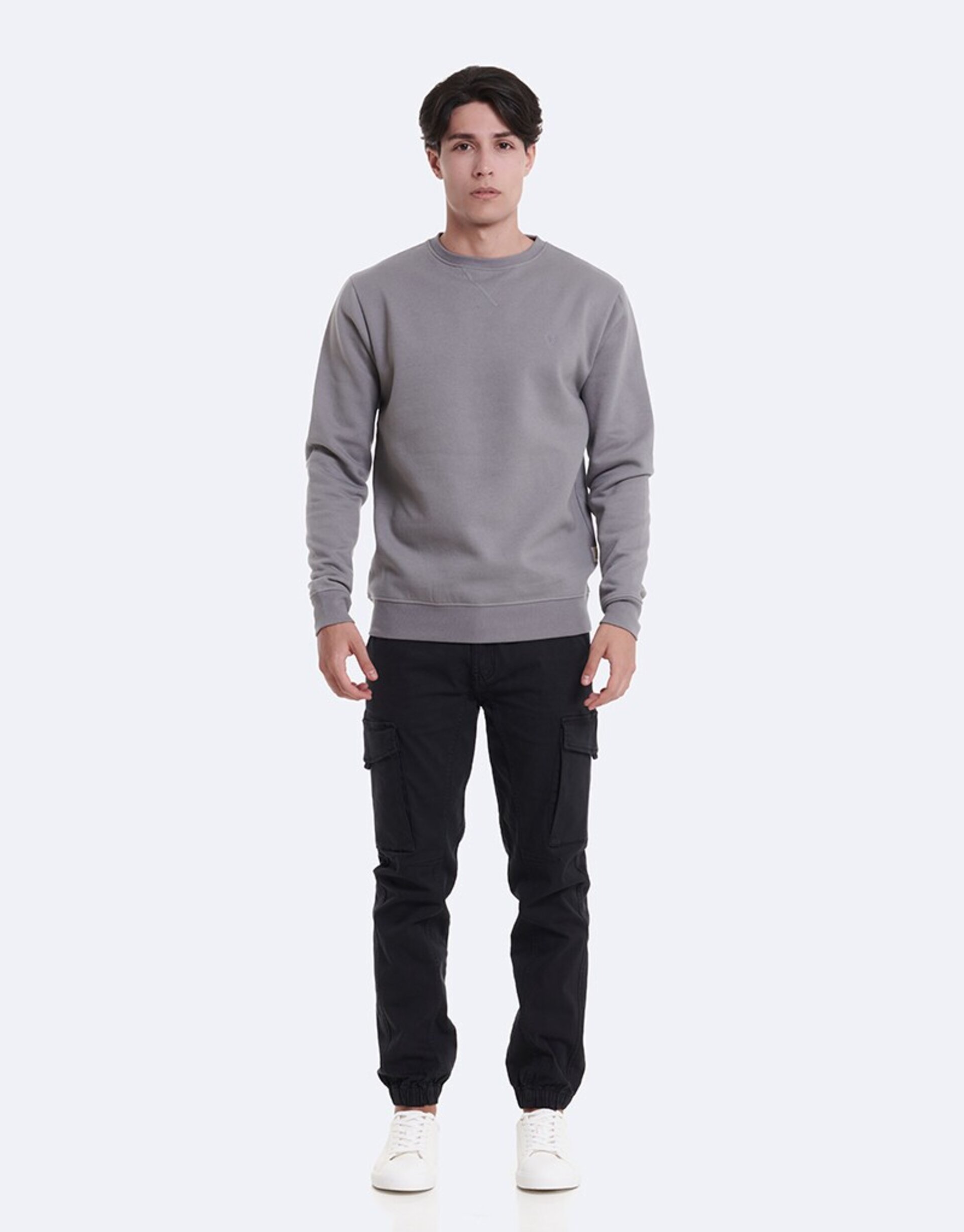SUDADERA BASICA GRIS - 3