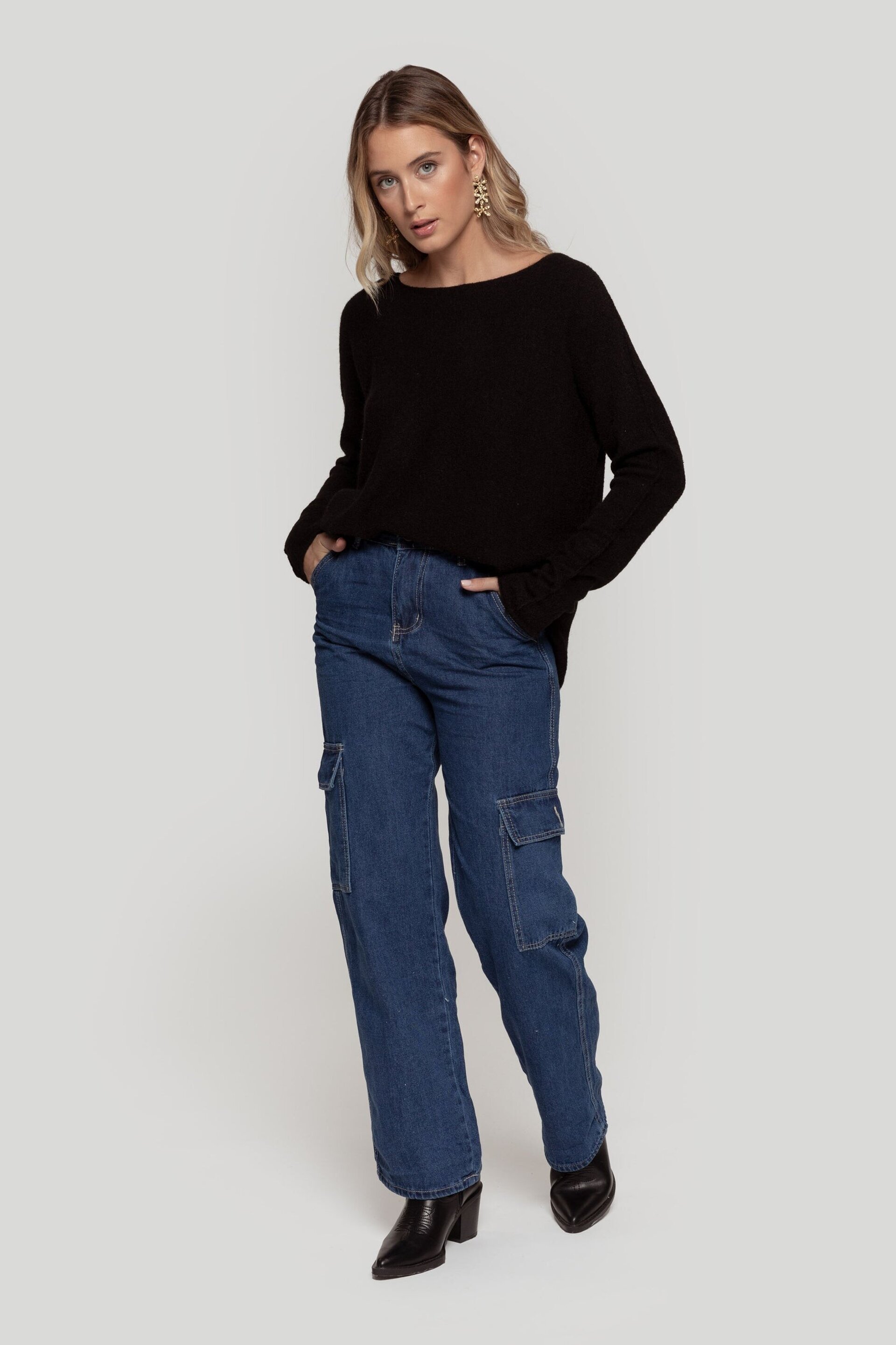 JEANS DENIM CARGO - 4
