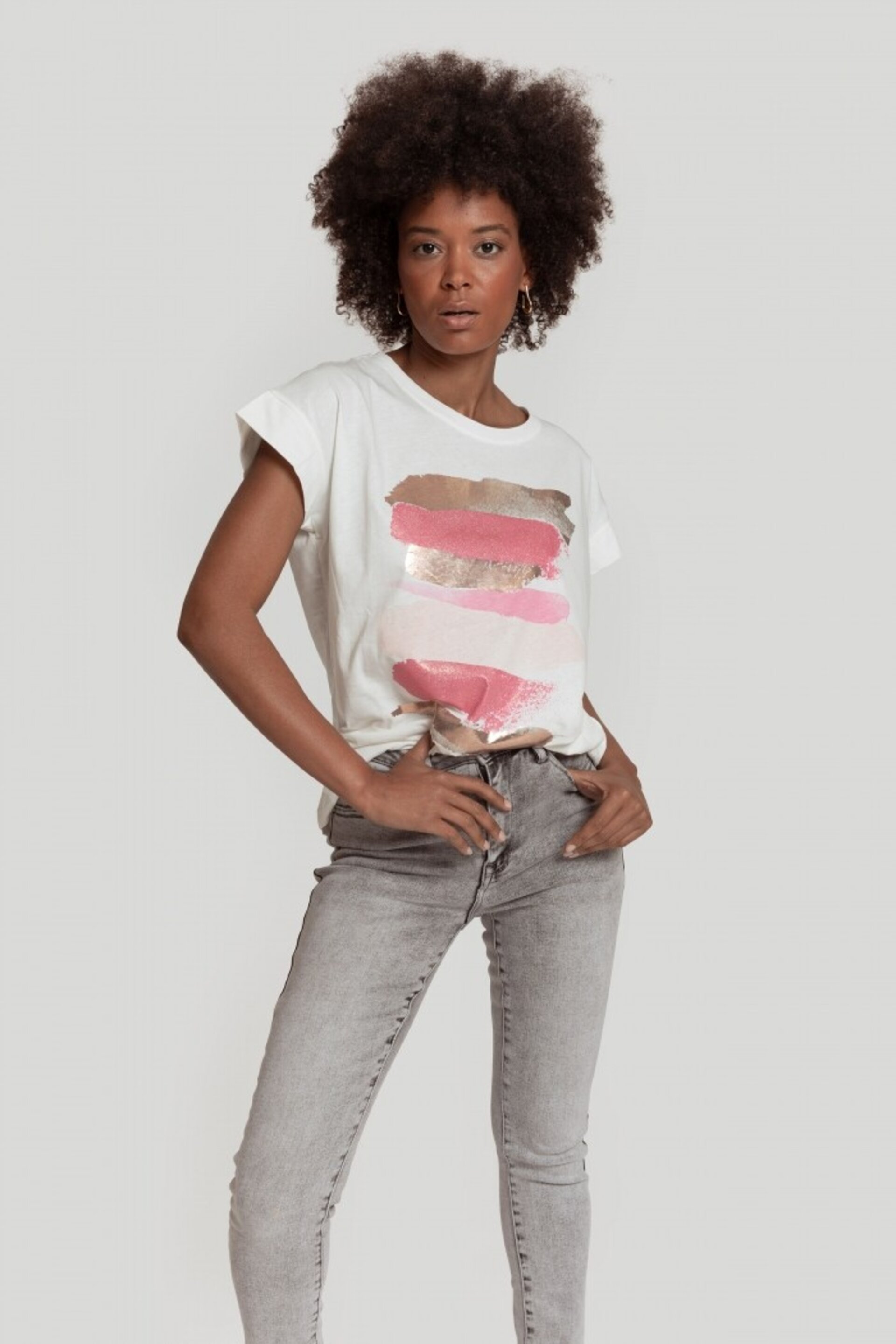 JEANS SKINNY- GRIS - 2
