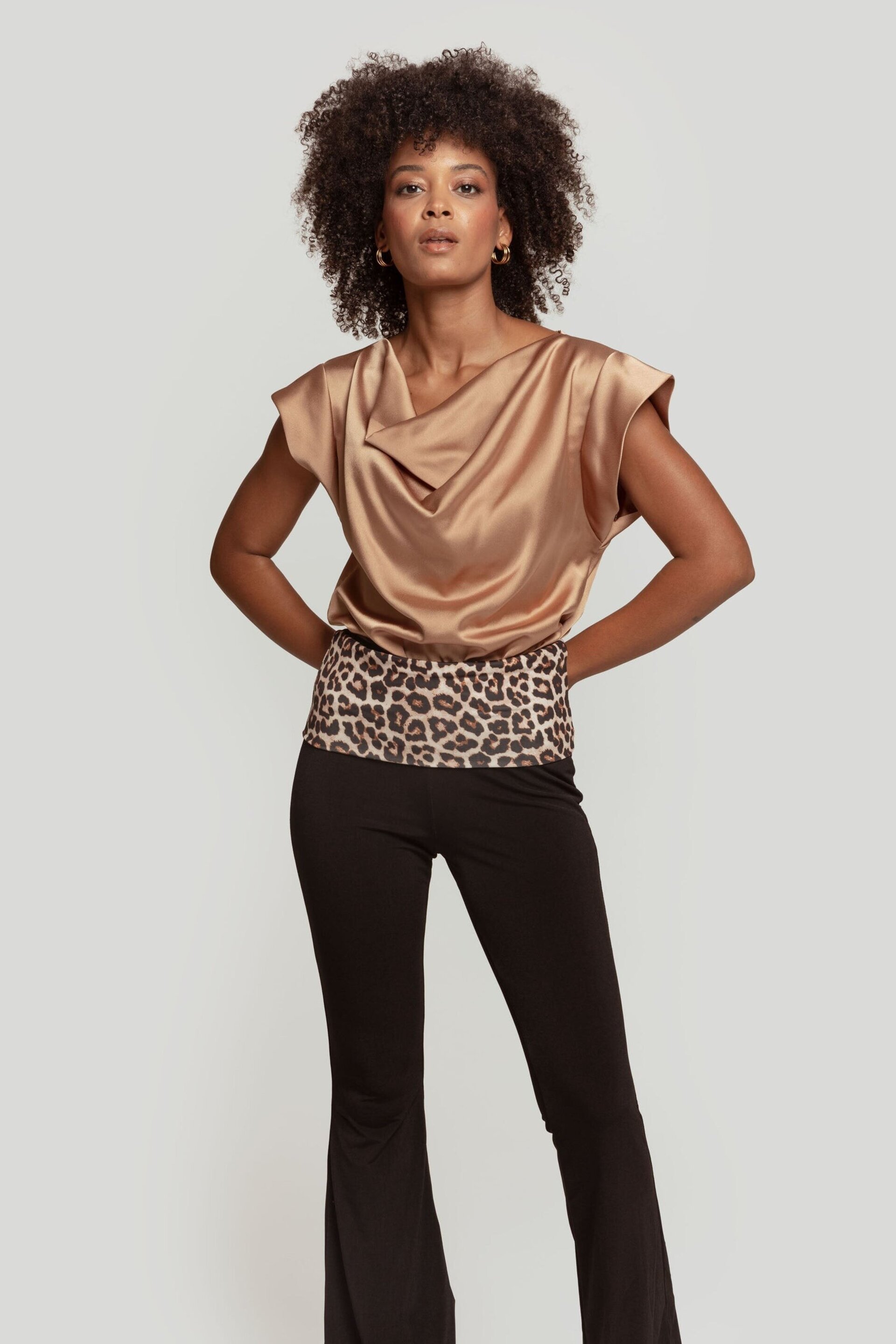 TOP DRAPEADO CAMEL - 4