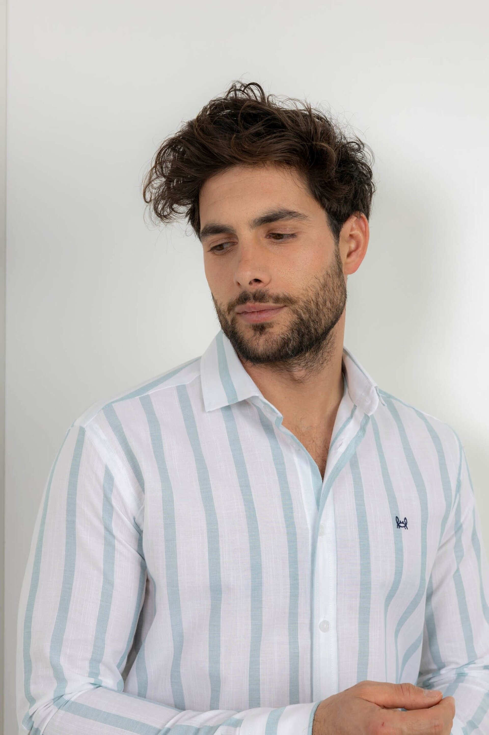 CAMISA RAYAS VERDE | SANLÚCAR - 2