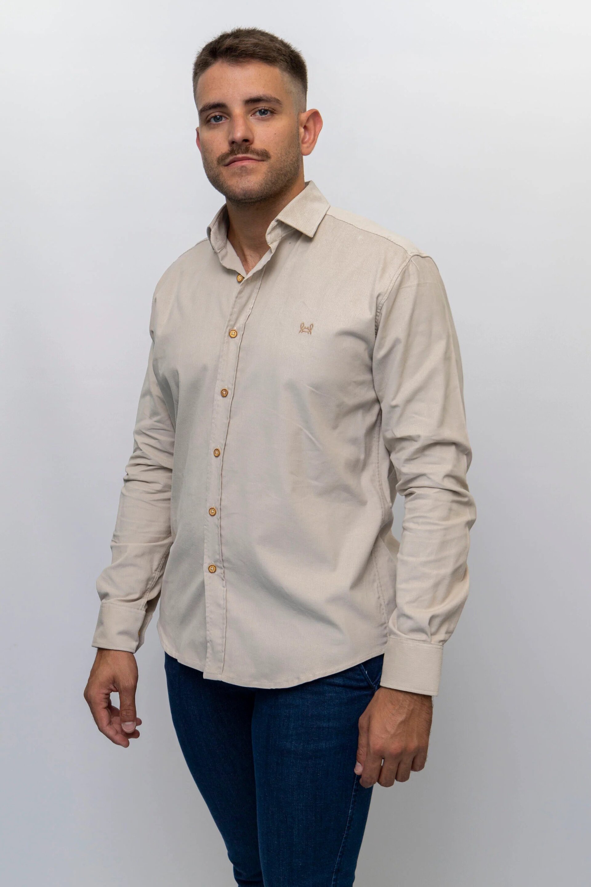 CAMISA MICROPANA PIEDRA - 1