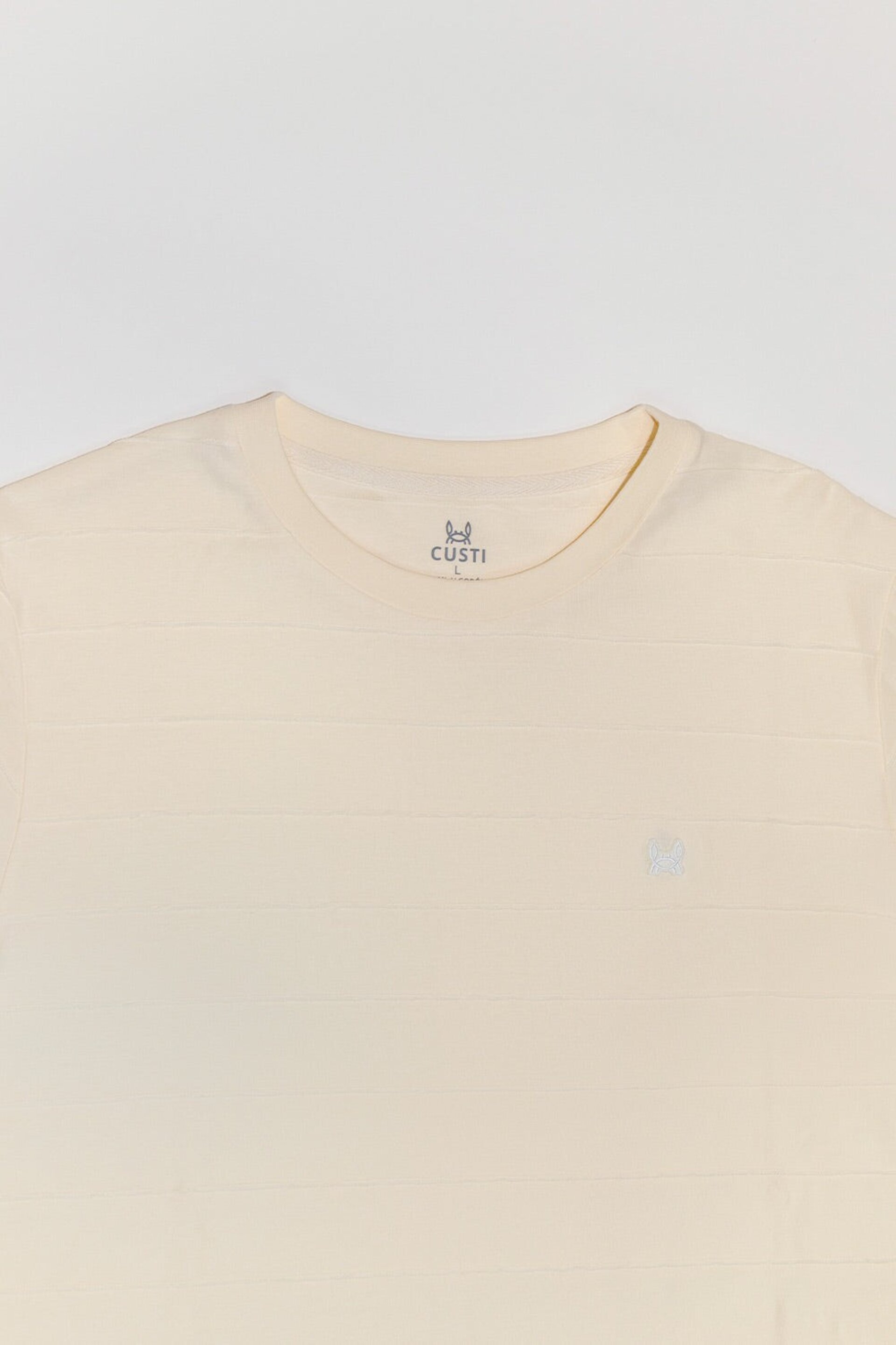 CAMISETA RAYA JACQUARD PIEDRA - 4