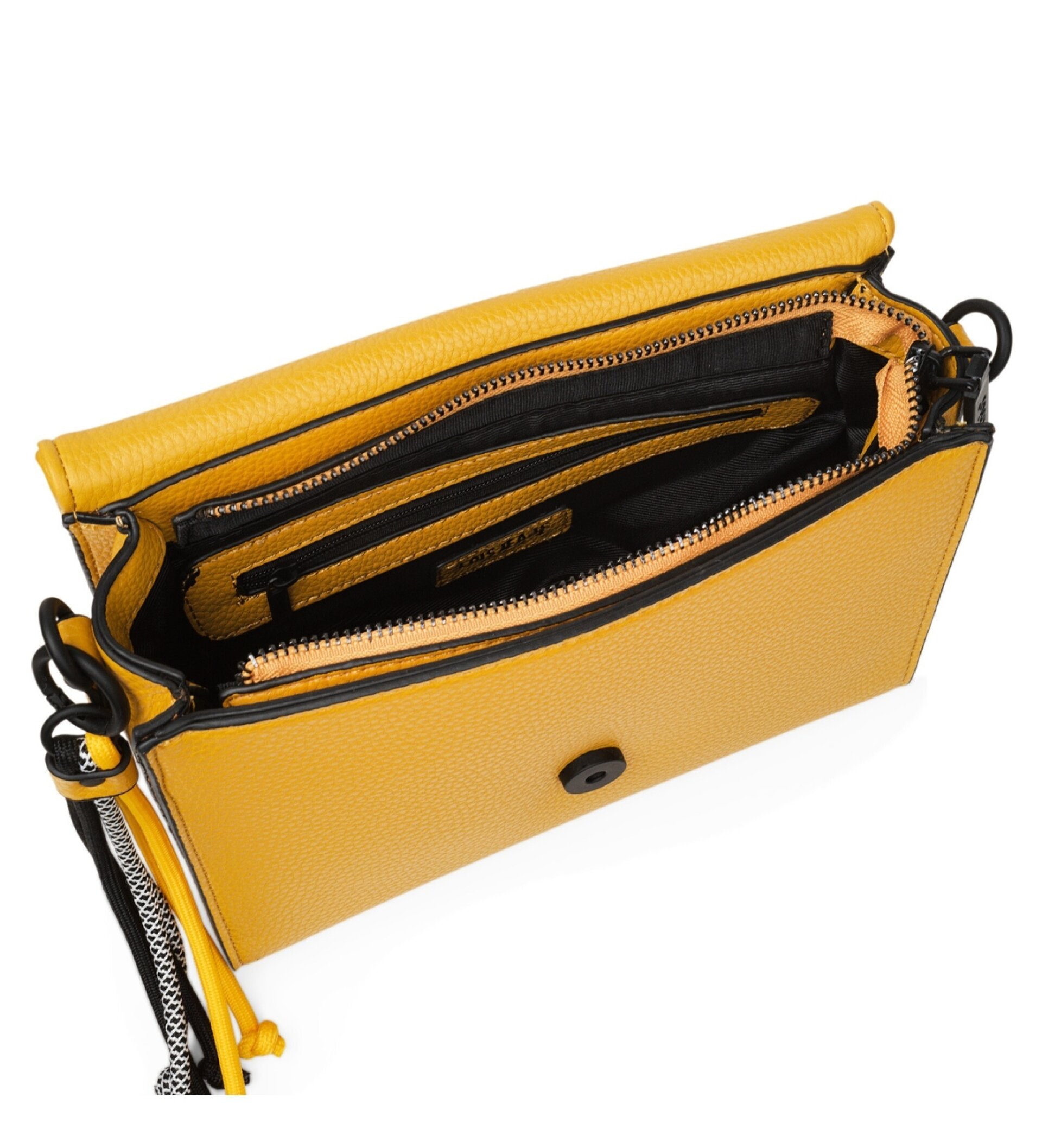 BOLSO BANDOLERA CON SOLAPA AMARILLO VANCOUVER LOIS - 3