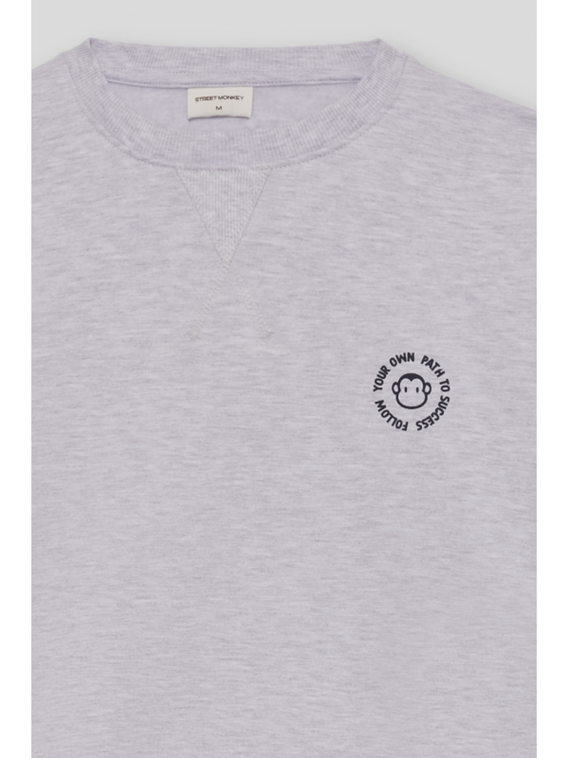 SUDADERA "FOLLOW YOUR OWN" GRIS - 4