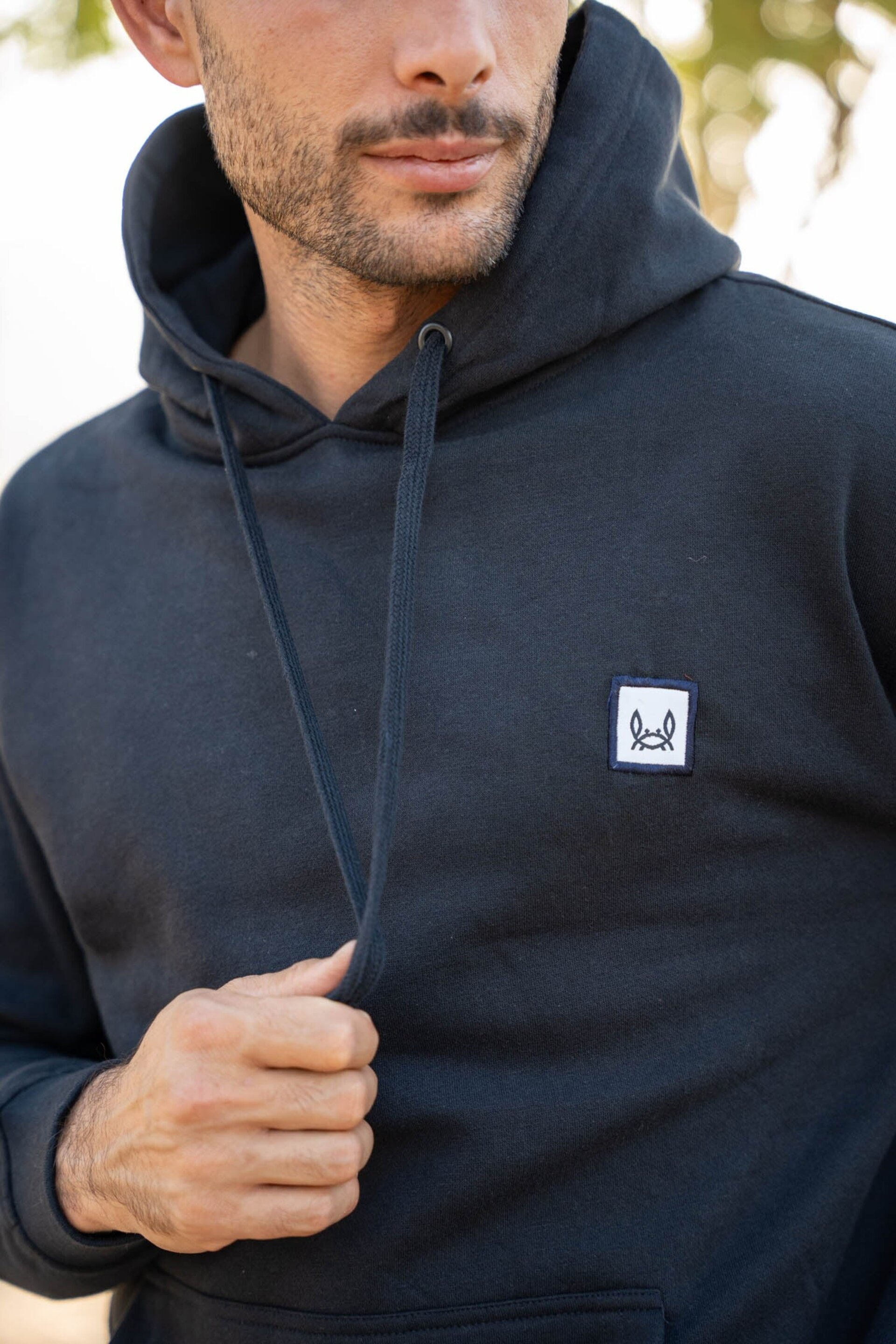 SUDADERA CAPUCHA BÁSICA MARINO - 2