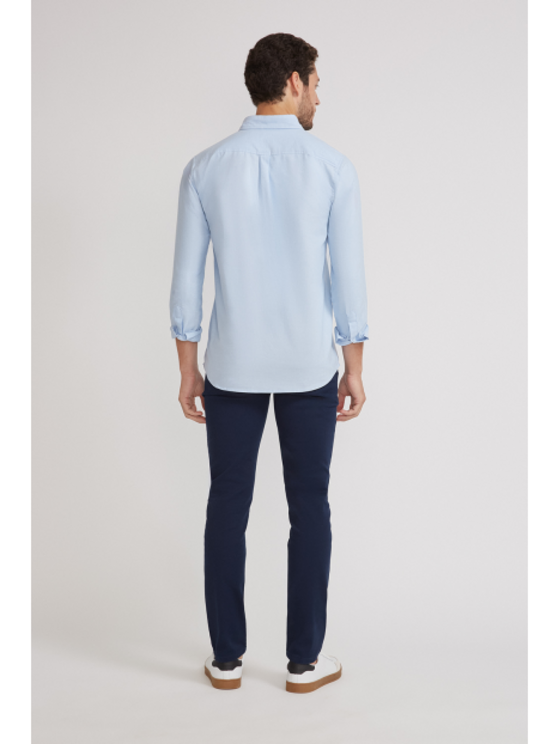 CAMISA OXFORD AZUL - 3