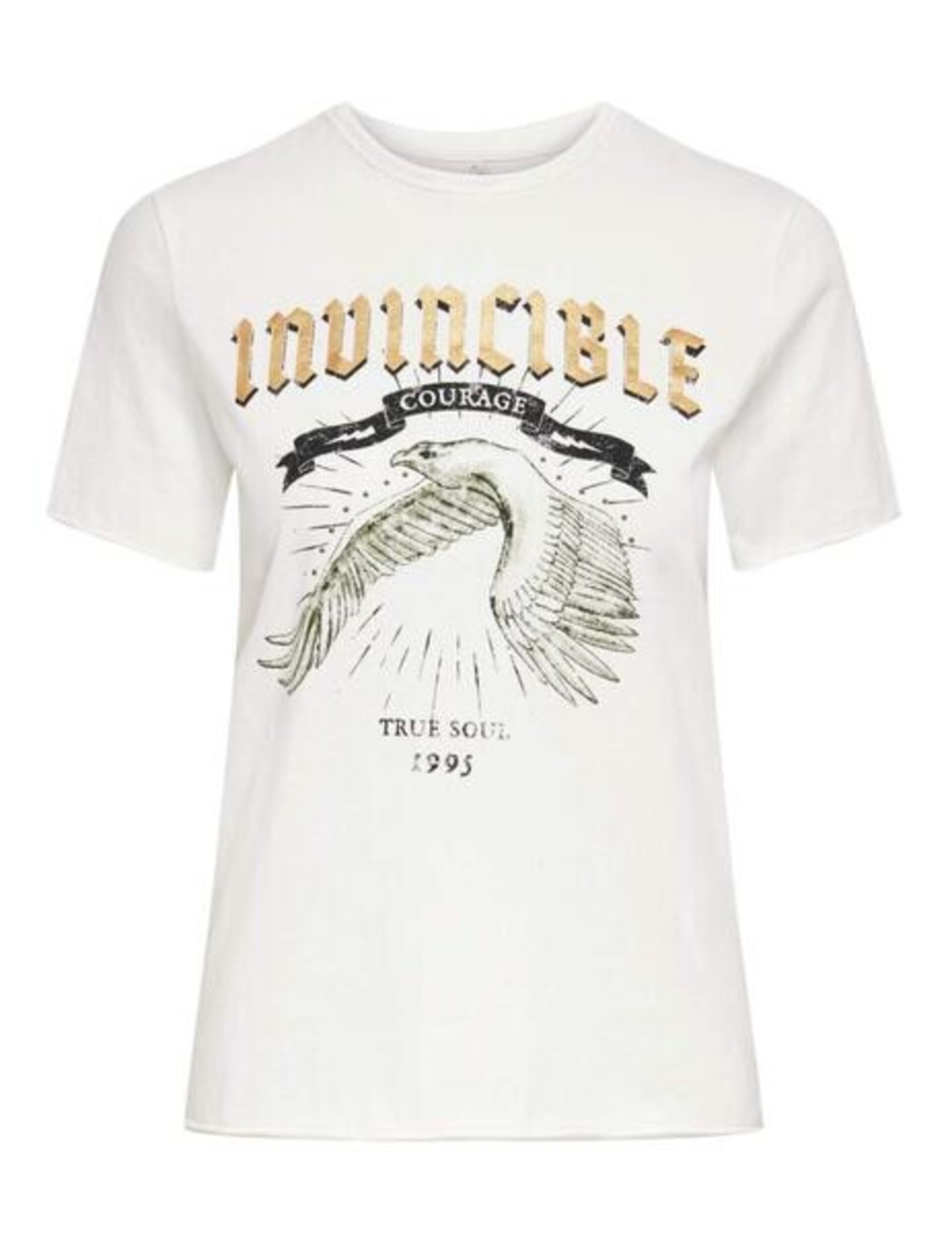 Camiseta Only de manga corta blanca con águila - 3