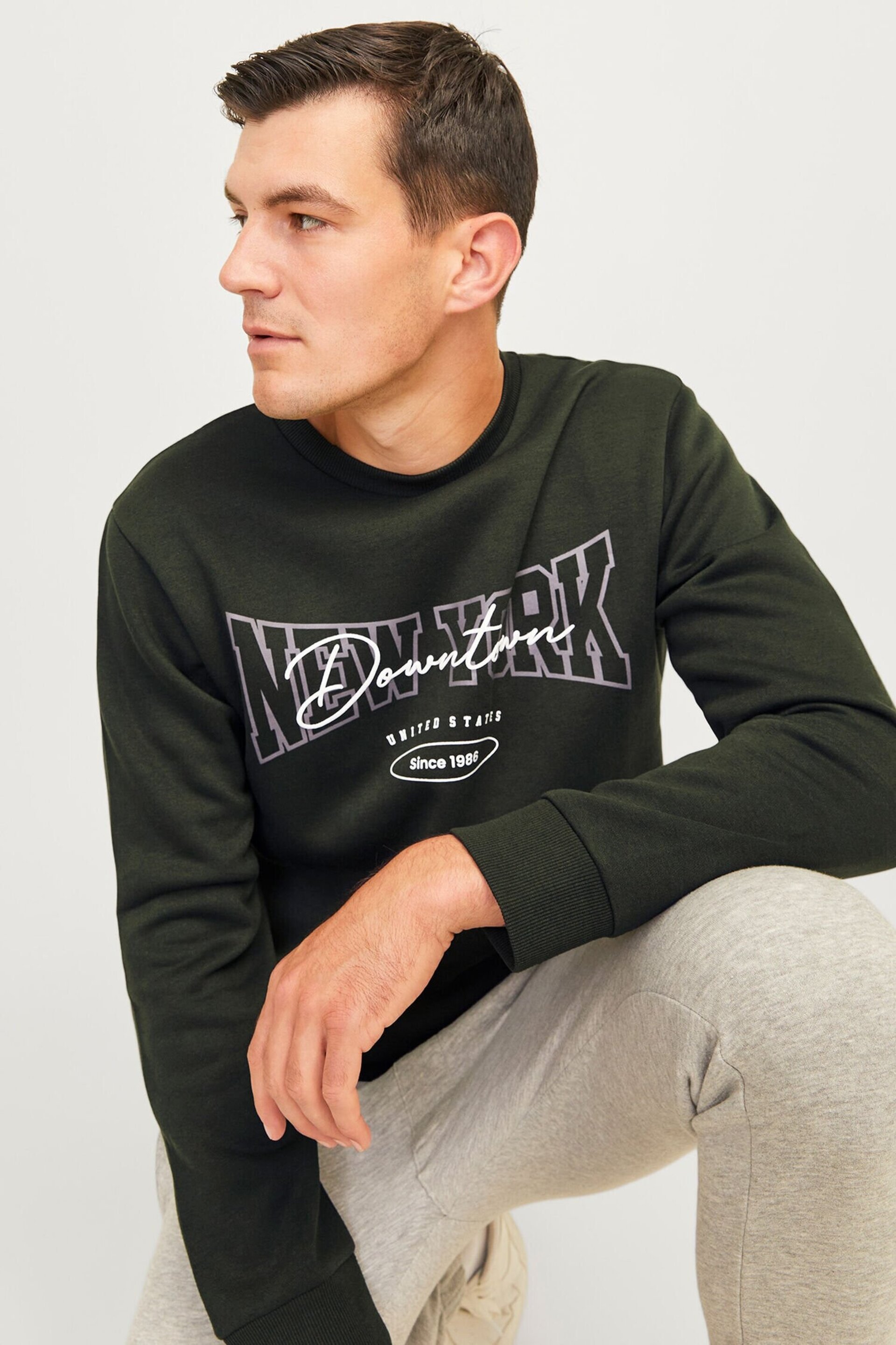 SUDADERA REGULAR FIT VERDE - 4