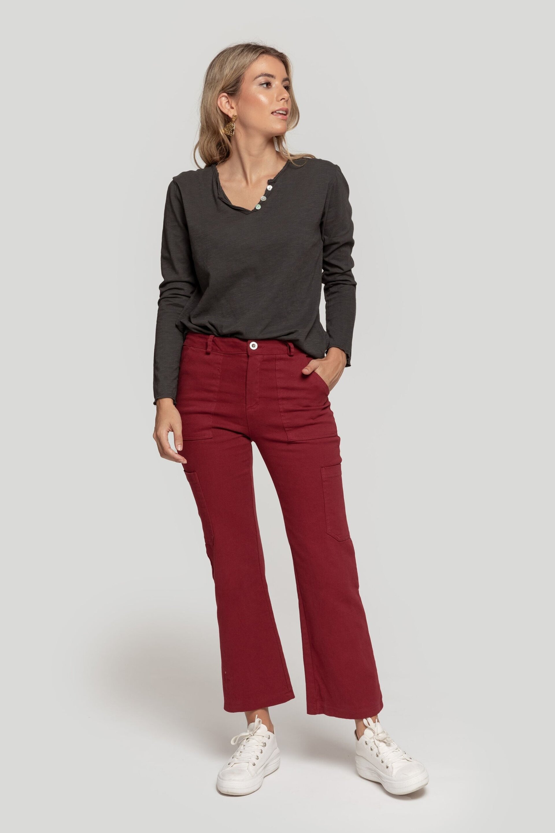 CAMISETA SLEEVE GRIS - 4