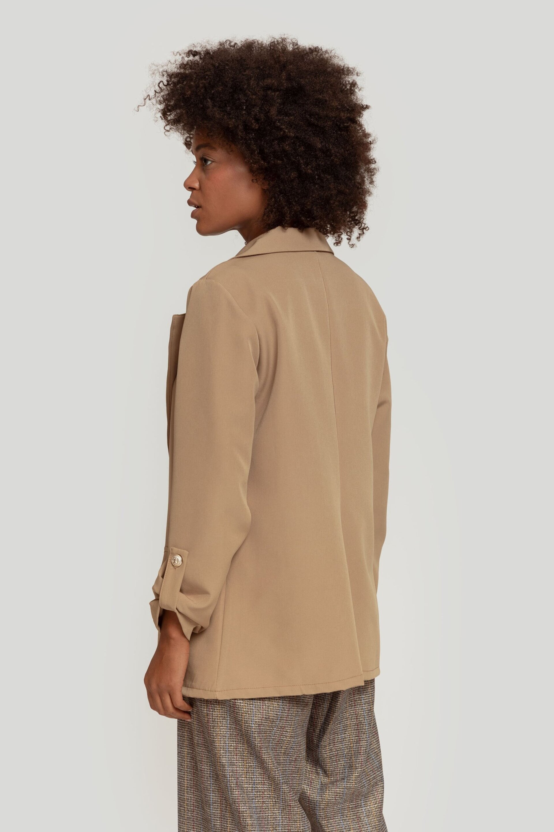 BLAZER REMANGADA CAMEL - 3