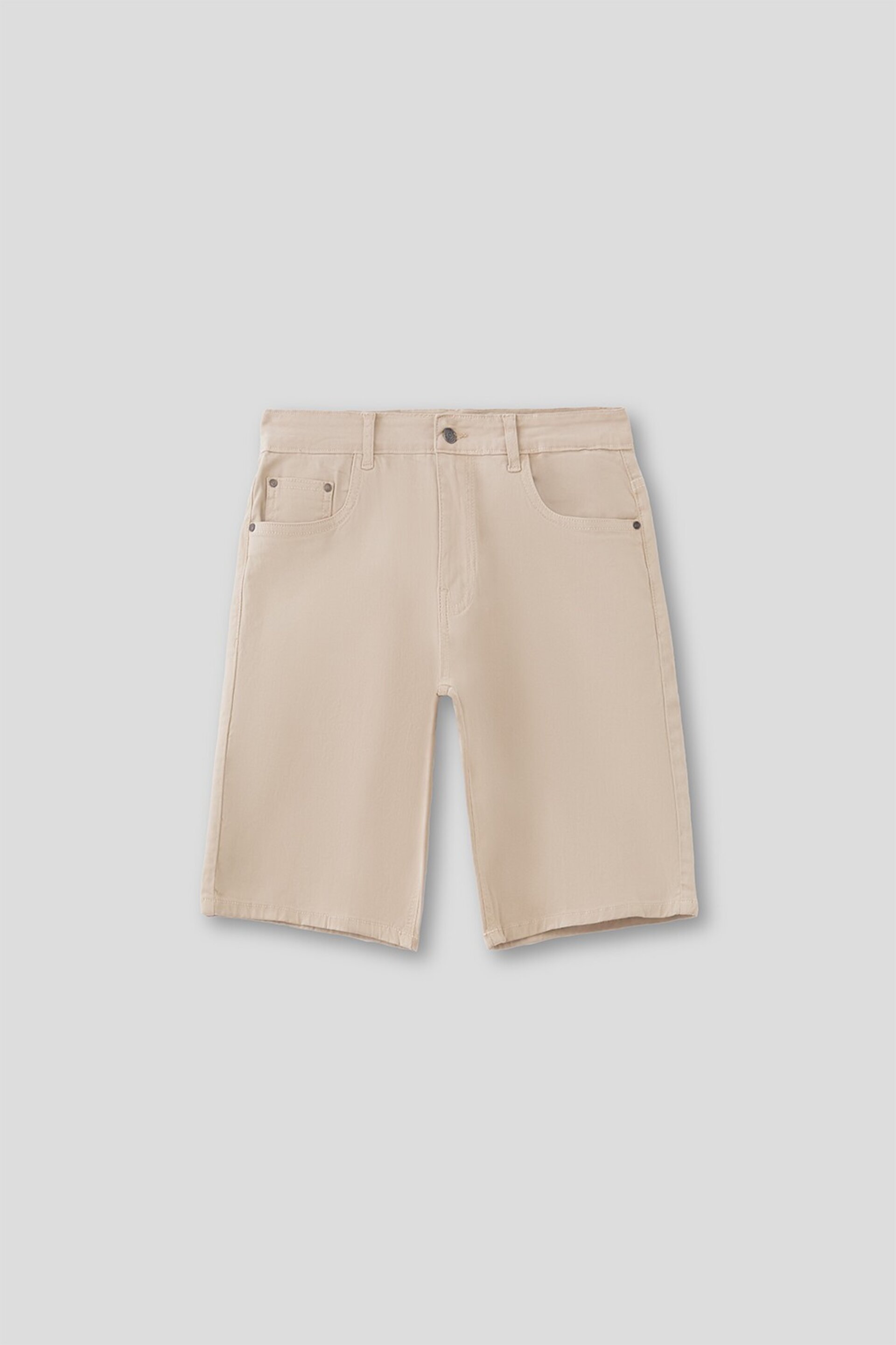 BERMUDA 5 BOLSILLOS BEIGE - 2