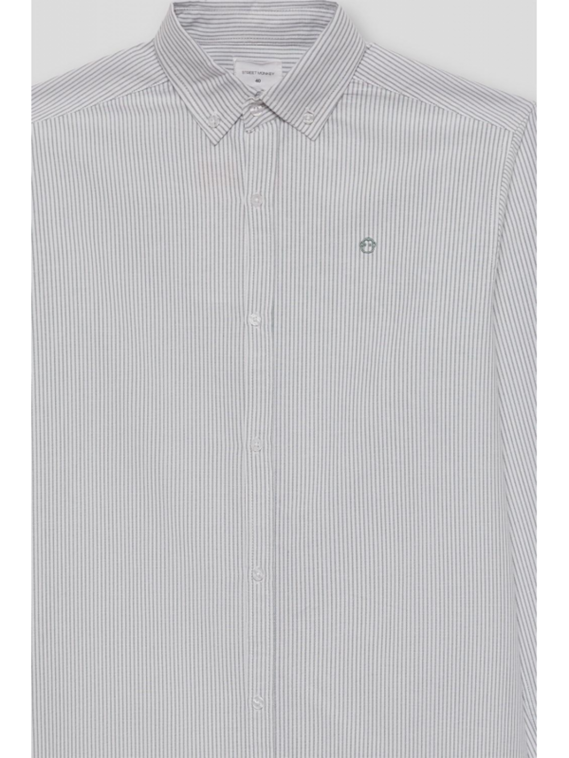CAMISA OXFORD RAYAS VERDE - 4