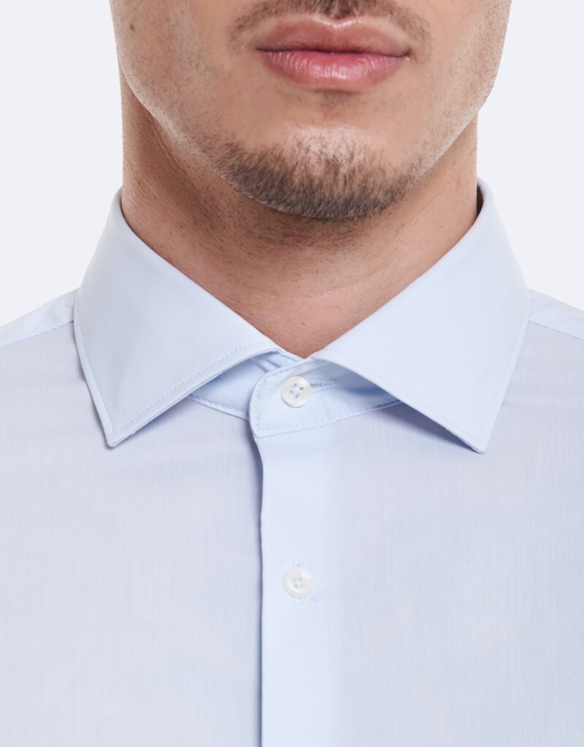 Camisa Licra Lisa Azul - 3
