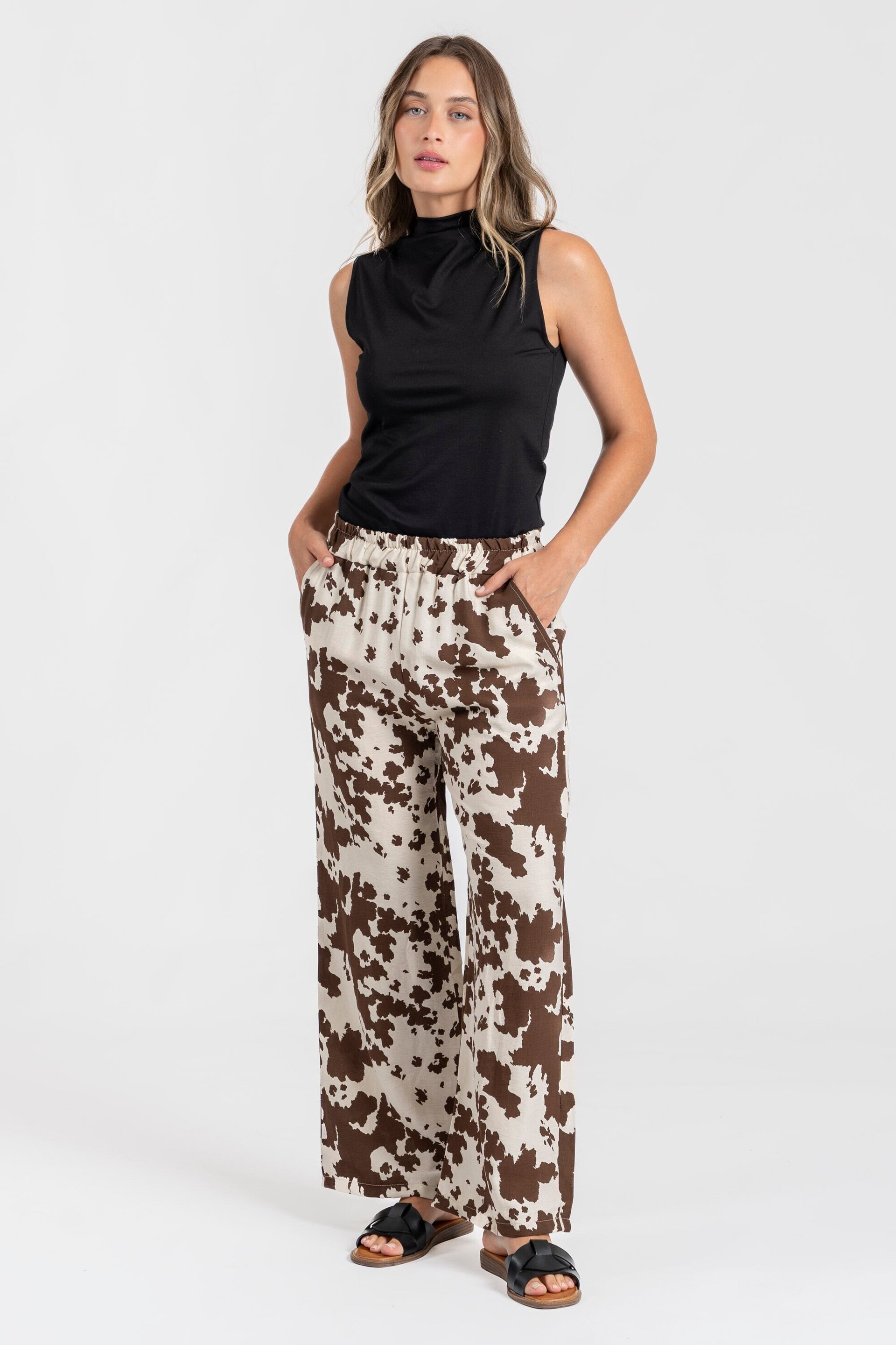 PANTALON COW PRINT FLUIDO - 4