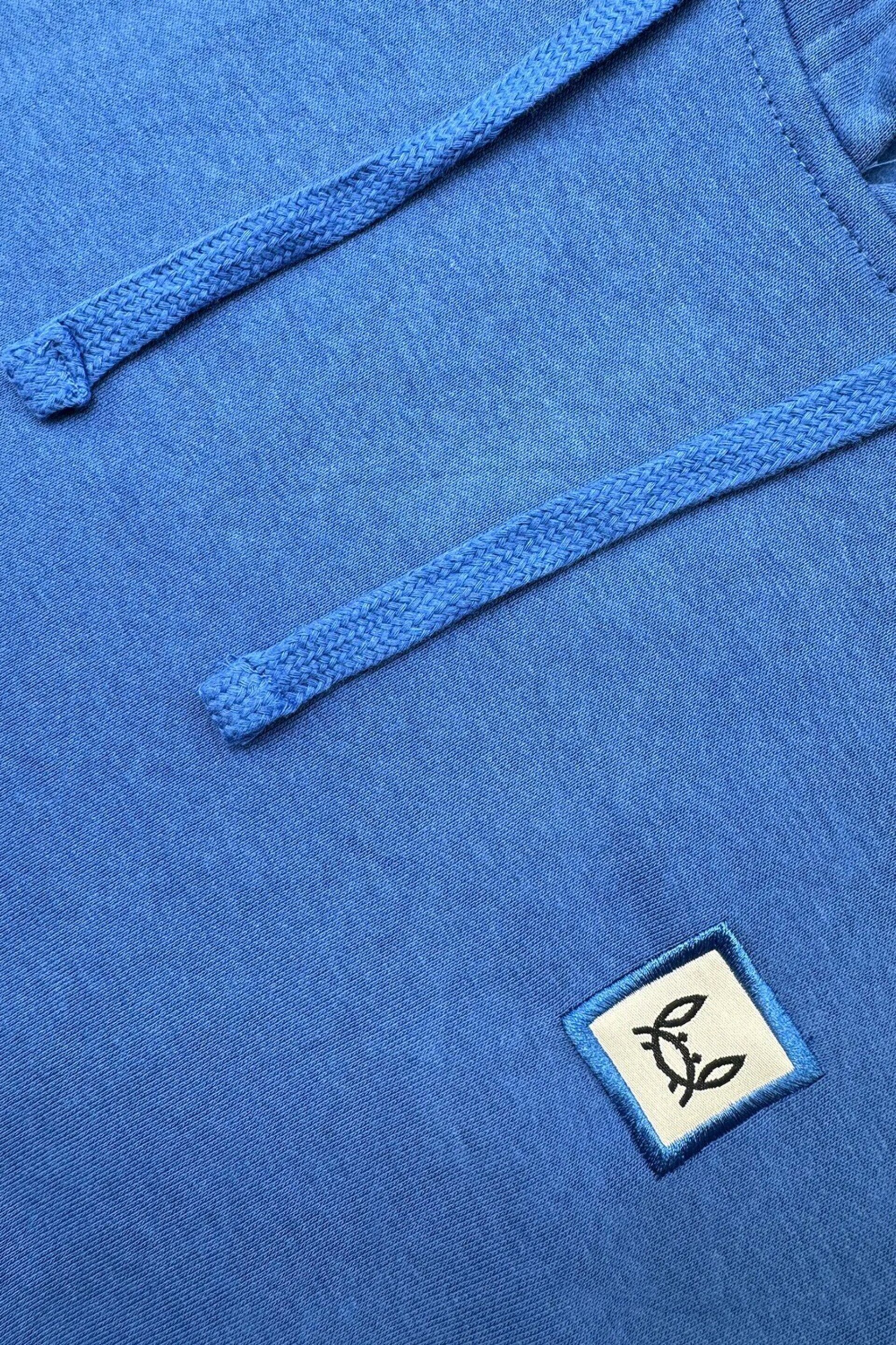 SUDADERA CAPUCHA BÁSICA AZUL TINTA - 3