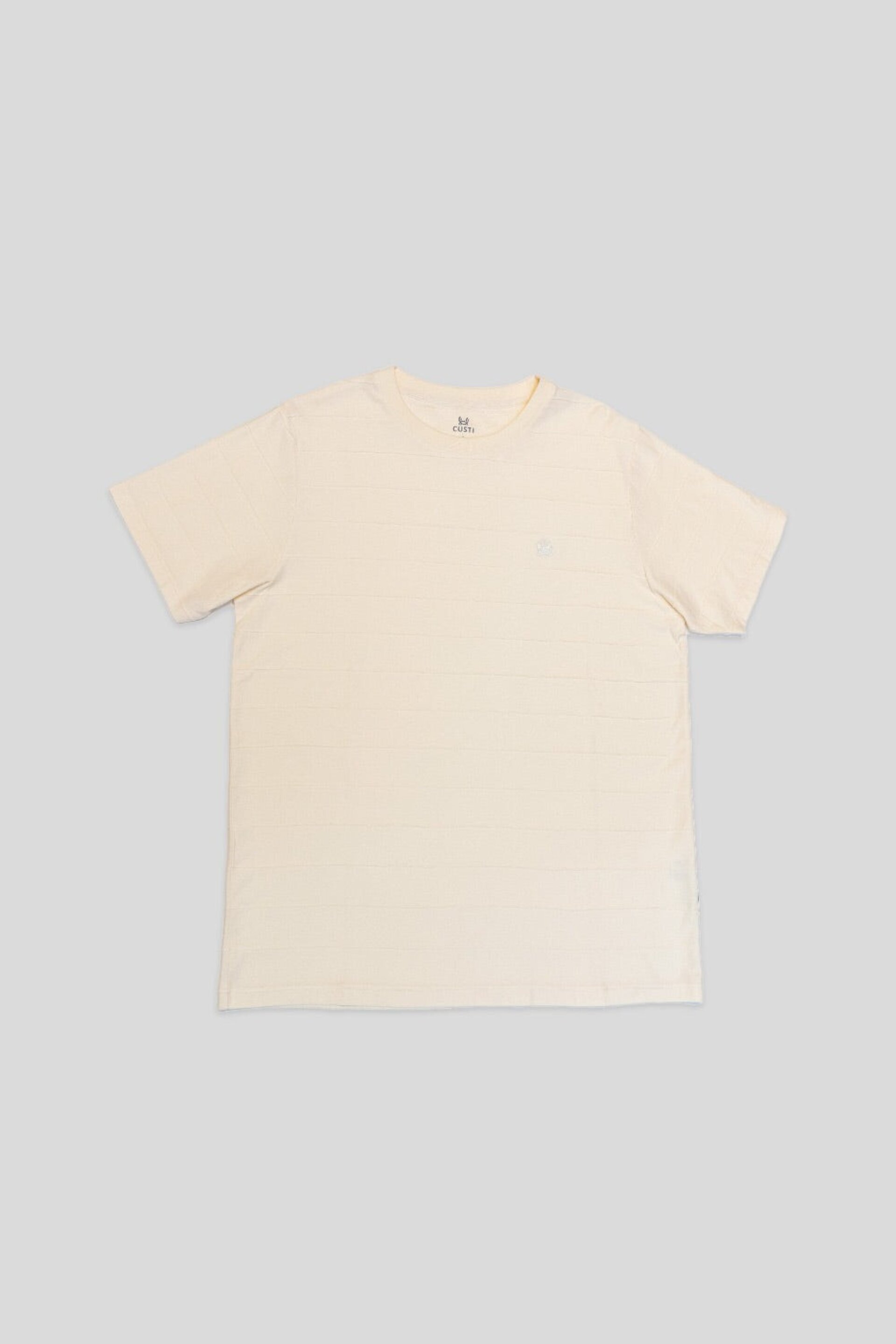 CAMISETA RAYA JACQUARD PIEDRA - 6