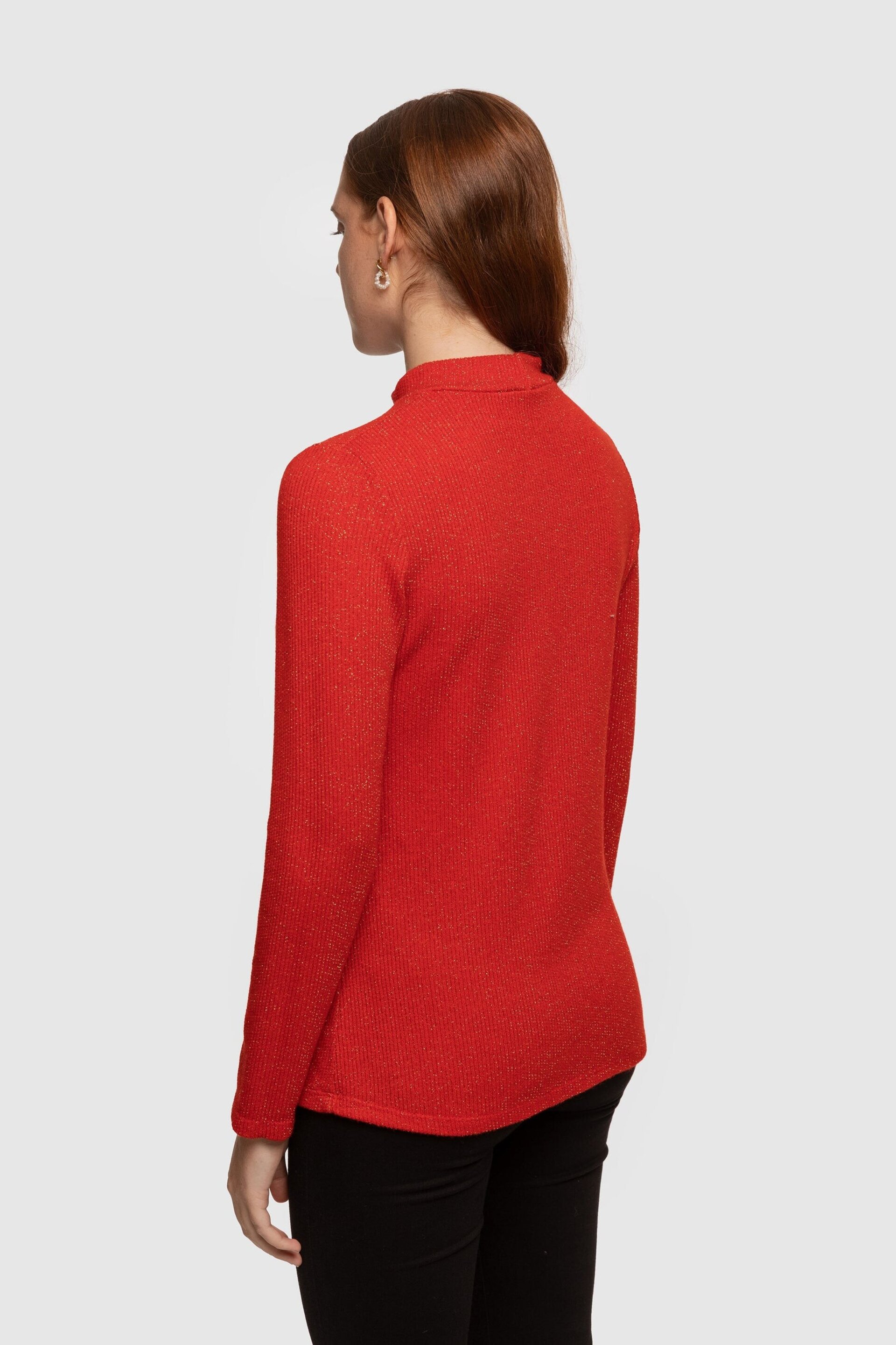 CAMISETA DE PUNTO ROJO - 3