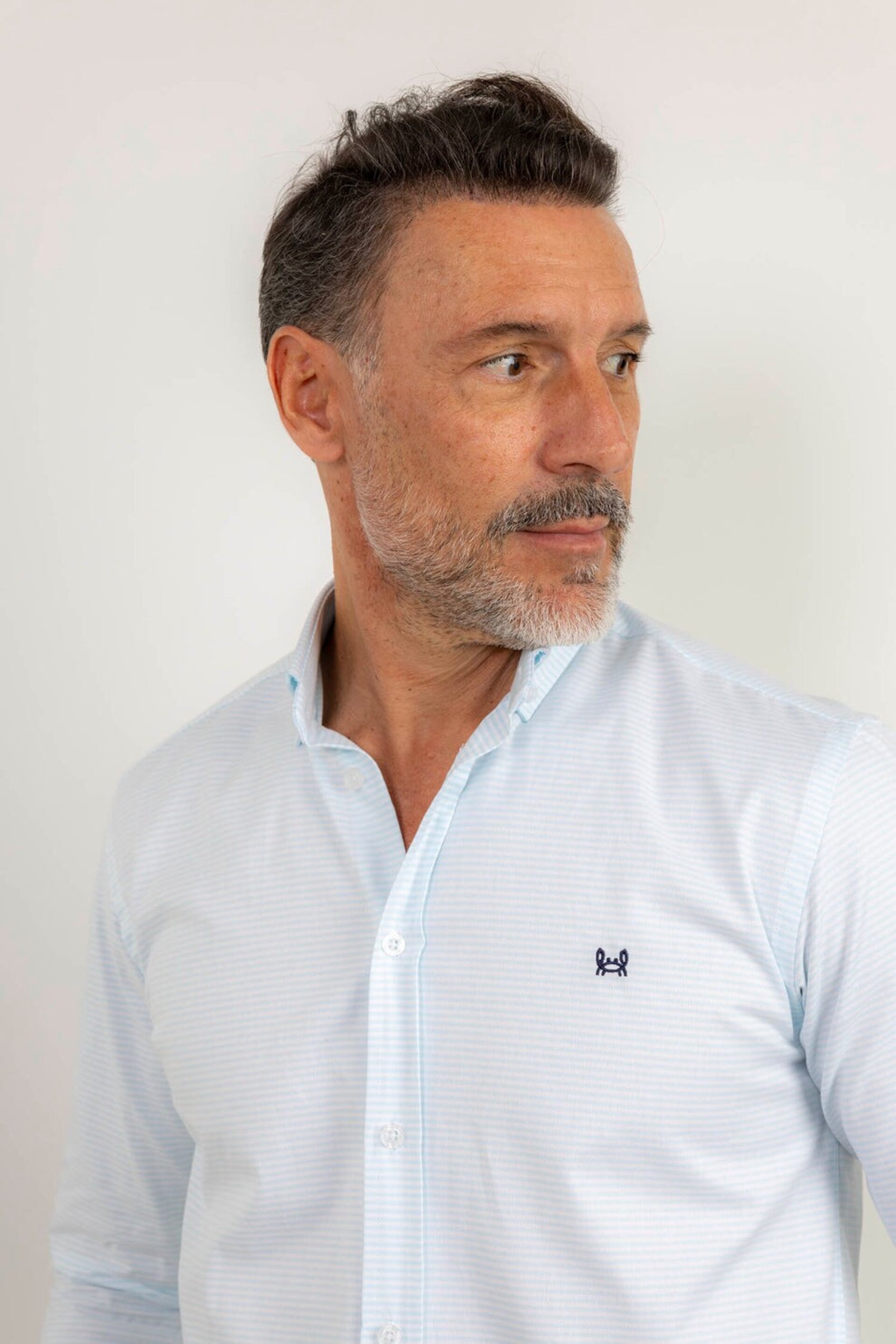 CAMISA RAYAS HORIZONTAL TURQUESA | HUELVA - 2