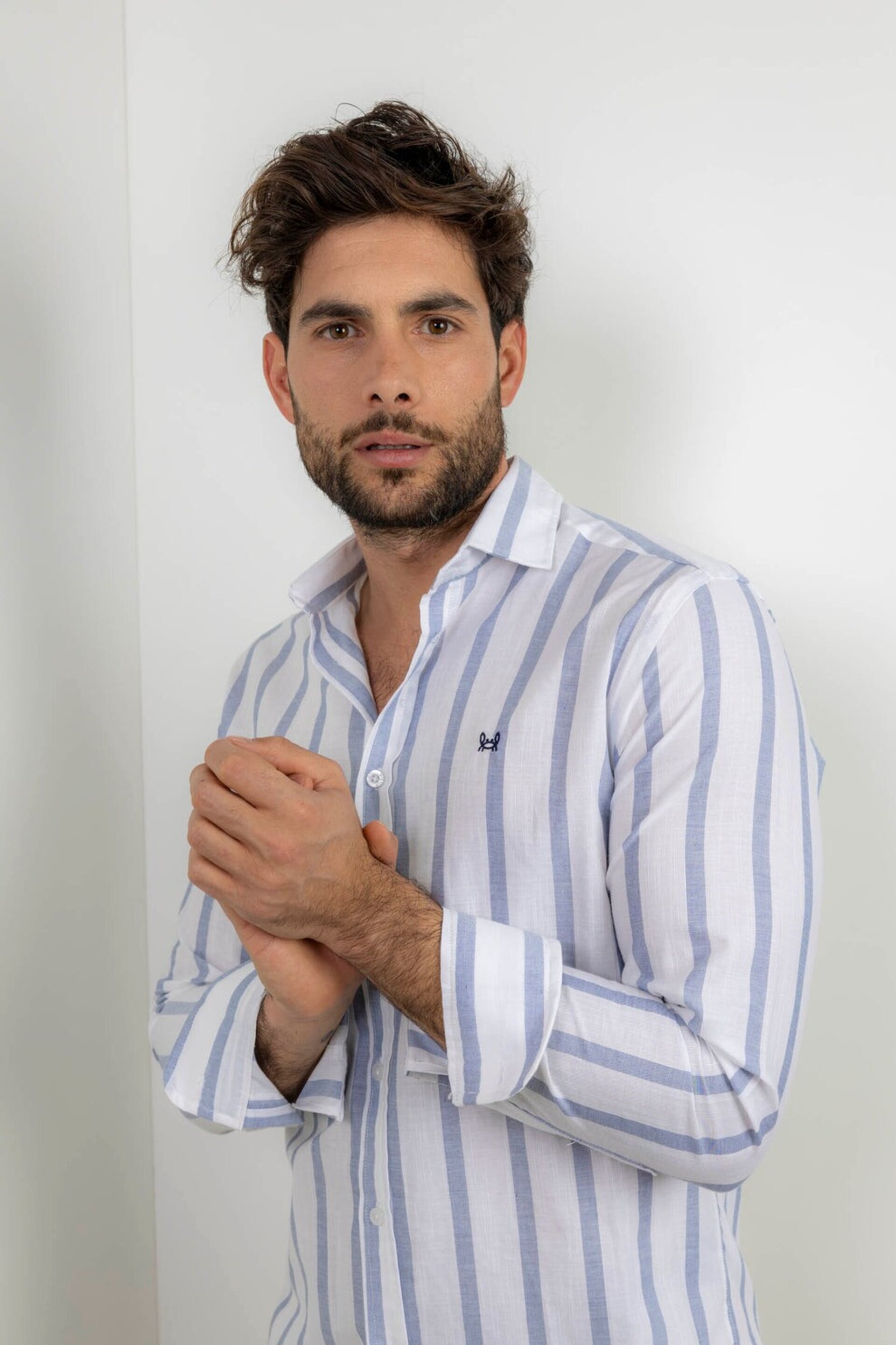 CAMISA RAYAS AZUL | SANLÚCAR - 2