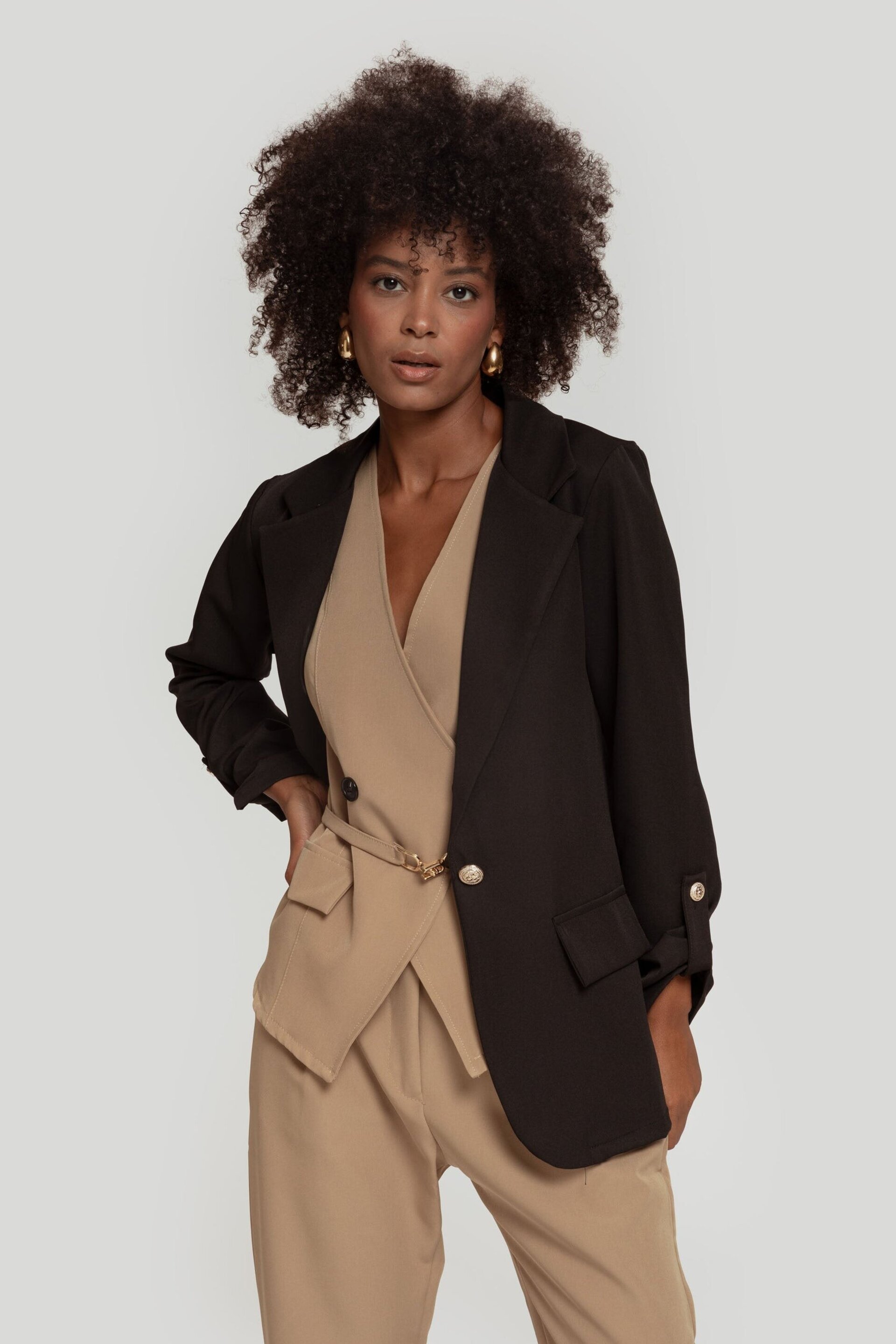 BLAZER REMANGADA NEGRA - 2