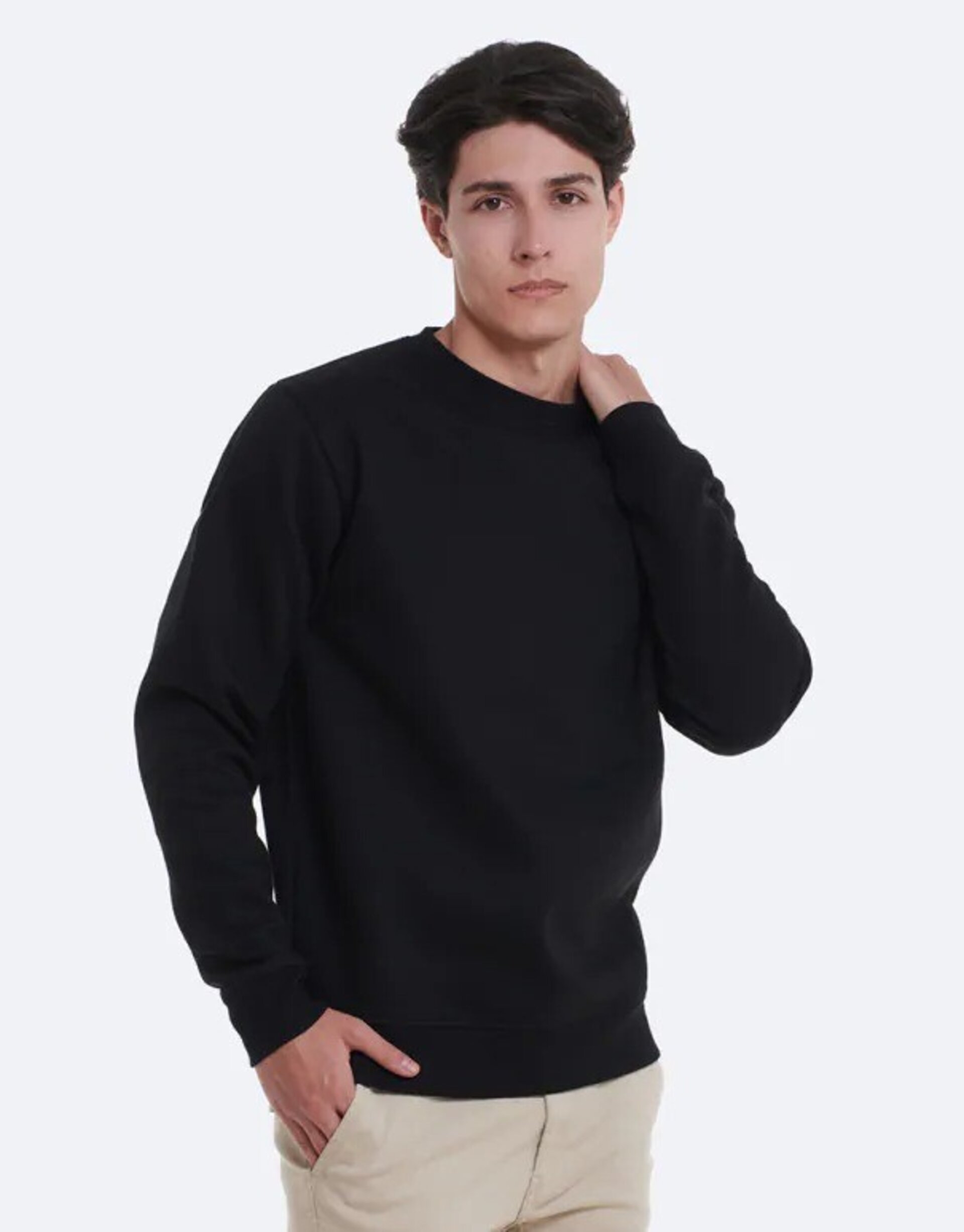 SUDADERA BASICA NEGRA - 3